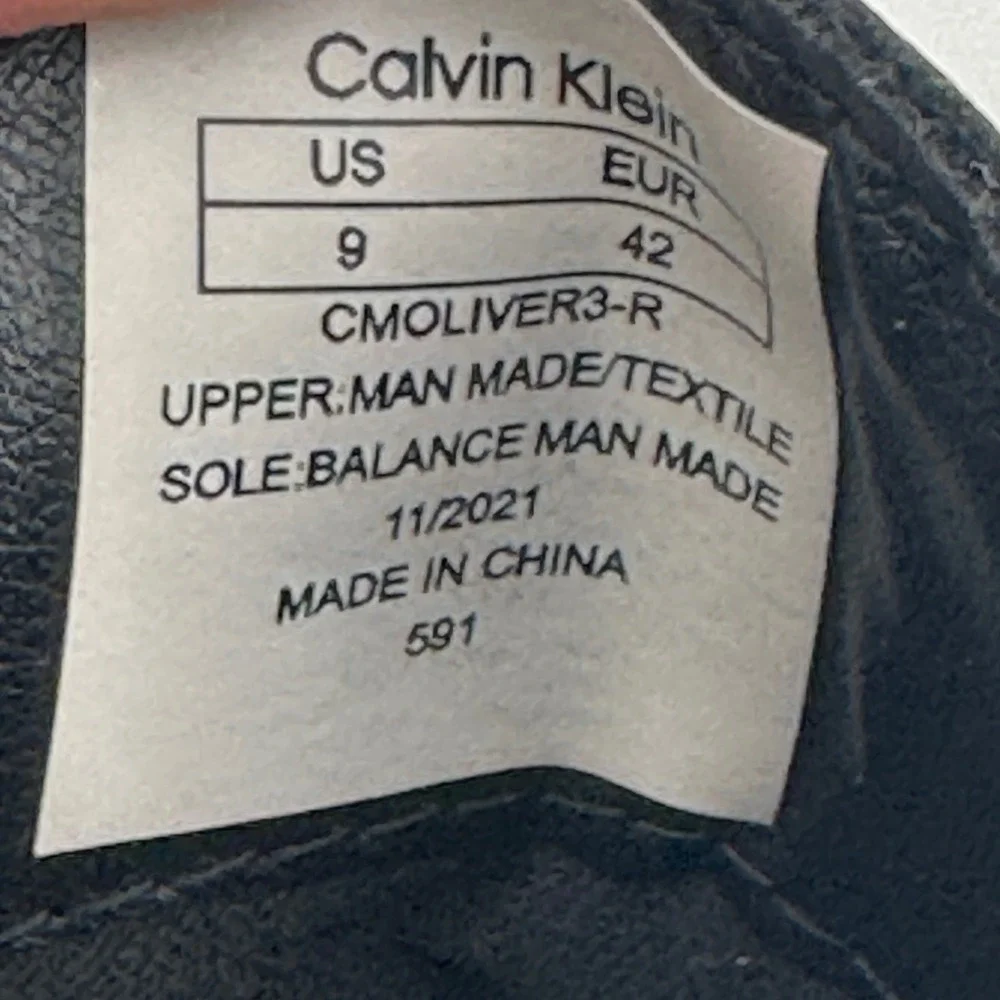 Calvin Klein Oliver Mens Black Textile Loafers Driving Mocs‎ CMOLIVER3-R Size 9